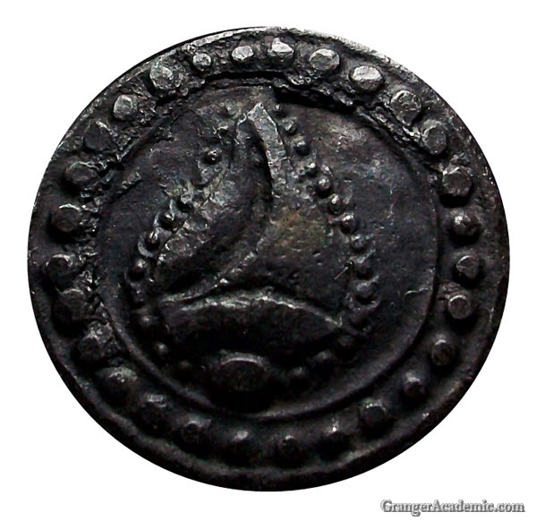 Bronze tin with hamsa bird from Óc Eo