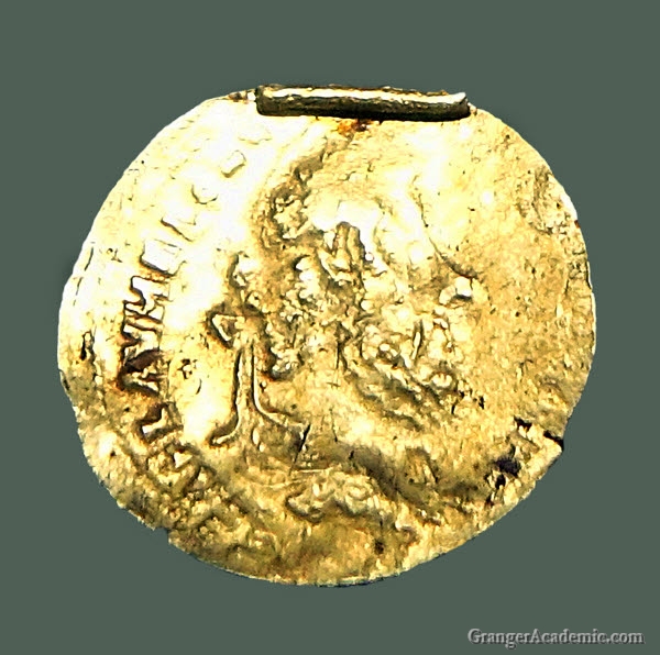 Roman gold medallion of Marcus Aurelius found at Óc Eo archaeological site